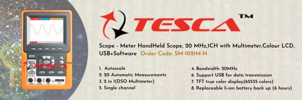 Tescaglobal portable oscilloscope with Description