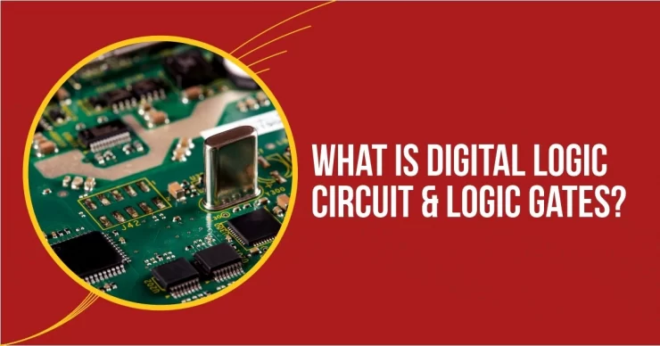 IC imaged titled digital logic circuits and logic gates